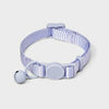 Boots & Barkley Adjustable Length Bell Cat Collar Lilac Purple Size One Size