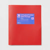 up&up 2 Pocket Plastic Folder with Prongs Red 50 Sheet Capacity Polypropylene