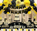 ADLKGG Navy Blue Silver Black Birthday Party Decorations Banner Balloons Set