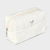 Wild Fable Quilted Bow Bag & Claw Hair Clips Set 4pc White Brown
