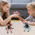 Deformation Fingertip Decompression Mechanical Gyroscope DIY Chain Red+Blue Toy
