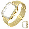 DABAOZA Apple Watch Band Crystal Rhinestone Case Mesh Strap 38mm Starlight