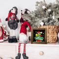 Funny Christmas Wooden Sign Home Bathroom Decor Cute Xmas 7x7 Inch Frame
