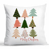 Jvpke Christmas Tree Pillow Covers 18x18 Colorful Farmhouse Xmas Decor