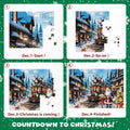 Advent Christmas Puzzle 2024 1008pcs Paper Calendar Holiday Game Green
