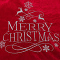 USILAND Christmas Tree Skirt Brown Velvet Snowflakes Embroidery 32in