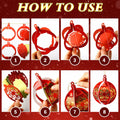 Vercraft 12 Pcs Christmas Tree Balls Ornaments Red Gold Hanging Decor
