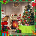 Funnymoom Christmas Tree Collar Green Faux Fur Skirt 24 Inch