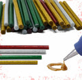 Gift Boutique 100 Pack Mini Christmas Hot Glue Gun Sticks 4 Colors 0.27"x4"