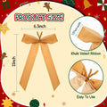 Riceshoot 30 Pcs Velvet Christmas Bow Khaki 6.3x11 Inch Rustic Decor