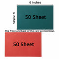 100 Sheets Christmas Cardstock Paper 250 GSM 4x6in Green Red