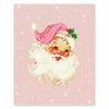 APJYM Pink Christmas Wall Art Merry Christmas Tree Santa 8x10 Inch