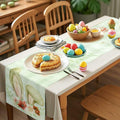 QIHOMPIB Easter Table Runner Pastel Pink Floral Boho 13x72 Inch