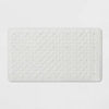 Threshold Rubber Bath Mat 28x16 Honeycomb Non-Slip White
