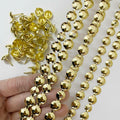 Let's Decorate Golden Plated Decorative Nail Strips 11mm 10 Meters