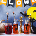 5Pcs Halloween Silicone Skull Ghost Straw Caps for Stanley 30&40oz Tumbler