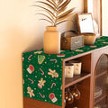 Rvsticty Linen Christmas Table Runner Winter Xmas Decorations 13x72"