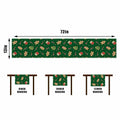 Rvsticty Linen Christmas Table Runner Winter Xmas Decorations 13x72"