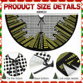 Boao Magic World Christmas Tree Skirt Vintage Envelope Design Rustic Xmas