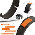 ALSMGGBPAF Quick Release Trail Loop Watch Bands 22mm Adjustable Black