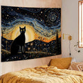LUVADIAN Elephant Nursery Tapestry Wall Hanging Blue 50x60 Inches