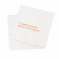 VOWFOO Funny Quotes Cocktail Napkins Holiday Party 4.5x4.5 100pcs 2-Ply