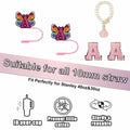 Stanley Straw Covers Chenthy 2pcs Topper 1pc Alphabet Charm 2pcs Stickers L