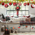 24pcs Red Peppermint Candy Ornaments & Yard Signs Christmas Tree Decor