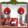 24pcs Red Peppermint Candy Ornaments & Yard Signs Christmas Tree Decor