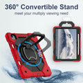 WESOROL iPad Air 11" Case M3 2025 M2 2024 7th/6th Gen 360 Stand Pen Holder Black