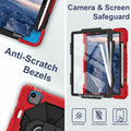 WESOROL iPad Air 11" Case M3 2025 M2 2024 7th/6th Gen 360 Stand Pen Holder Black