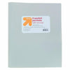 up & up 2 Pocket Plastic Folder with Prongs Gray 3 Pack