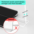 Tomorotec 3-Pack Acrylic Sign Holder 7x5in Horizontal Black Base