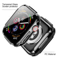Mesime Rugged Case Apple Watch Series 8 7 41mm Grey with Tempered Glass