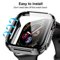 Mesime Rugged Case Apple Watch Series 8 7 41mm Grey with Tempered Glass