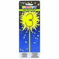 Unique Industries Number 3 Sparkler Flame Cake Candle 7" Gold Wax