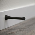Design House Spring Door Stop Wall Protector Rubber Tip Matte Black 10-Pack