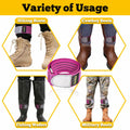 Neracking 2pcs Adjustable Elastic Boot Straps High Visibility Purple