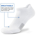 Amutost Womens Athletic Ankle Socks No Show Cushioned 6 Pairs Size M