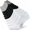 Amutost Womens Athletic Ankle Socks No Show Cushioned 6 Pairs Size M