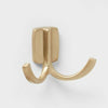 Brightroom Modern Octopus Double Hook Cast Aluminum Gold 2 Hooks