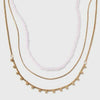 Universal Thread™ Seadbead Station Necklace Set 3pc Gold