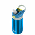 Contigo Autospout Water Bottle 13oz Blue Poppy Glacier Stainless Steel Leakproof