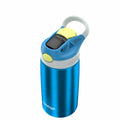 Contigo Autospout Water Bottle 13oz Blue Poppy Glacier Stainless Steel Leakproof