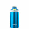 Contigo Autospout Water Bottle 13oz Blue Poppy Glacier Stainless Steel Leakproof