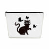 Henhesaha Cute Cat Mom Makeup Bag Travel Toiletry Bag for Women