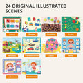 Almond Island Preschool Busy Book Montessori Learning Activity Sticker Book