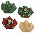 Aobkiat Christmas Wrapping Tissue Paper 24 Sheets 20x15in Red Green