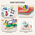 Almond Island Preschool Busy Book Montessori Learning Activity Sticker Book
