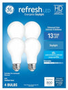 GE Refresh HD LED 60W A19 Daylight Bulbs 4 Pack General Purpose